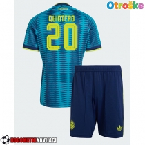Otroške Nogometnih dresov Kolumbija Juan Fernando Quintero #20 Gostujoči SP 2026 Kratki rokavi (+ hlače)